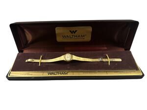 Vintage Waltham 17 Jewel Ladies Cocktail Dress Watch - Non-Working Original Box